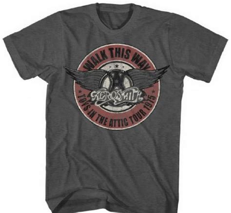 aerosmith mens shirts|vintage aerosmith concert t shirt.